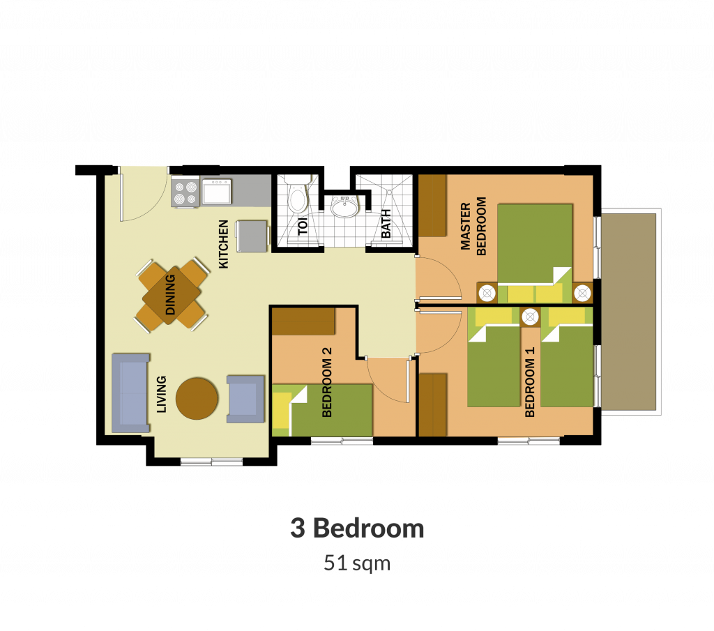 Northpoint Building 1 3 Bedroom