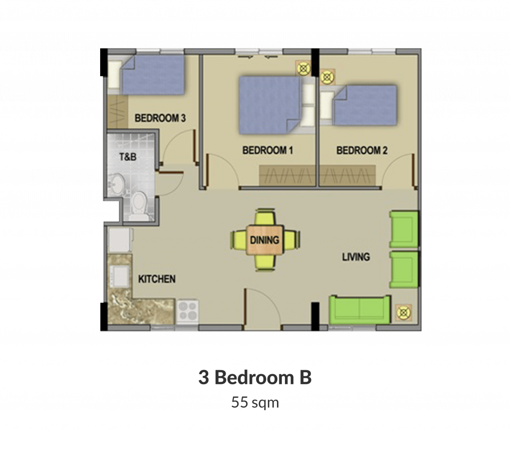 Northpoint Building 4 3 Bedroom