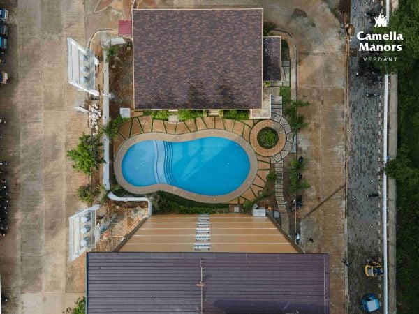 Affordable Condo in Palawan - Camella Manors Verdant's Amenity Perspective in Aerial View