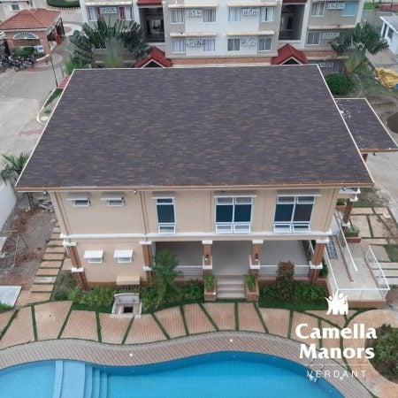 Affordable Condo in Palawan - Swimming Pool Aerial Perspective of Camella Manors Verdant