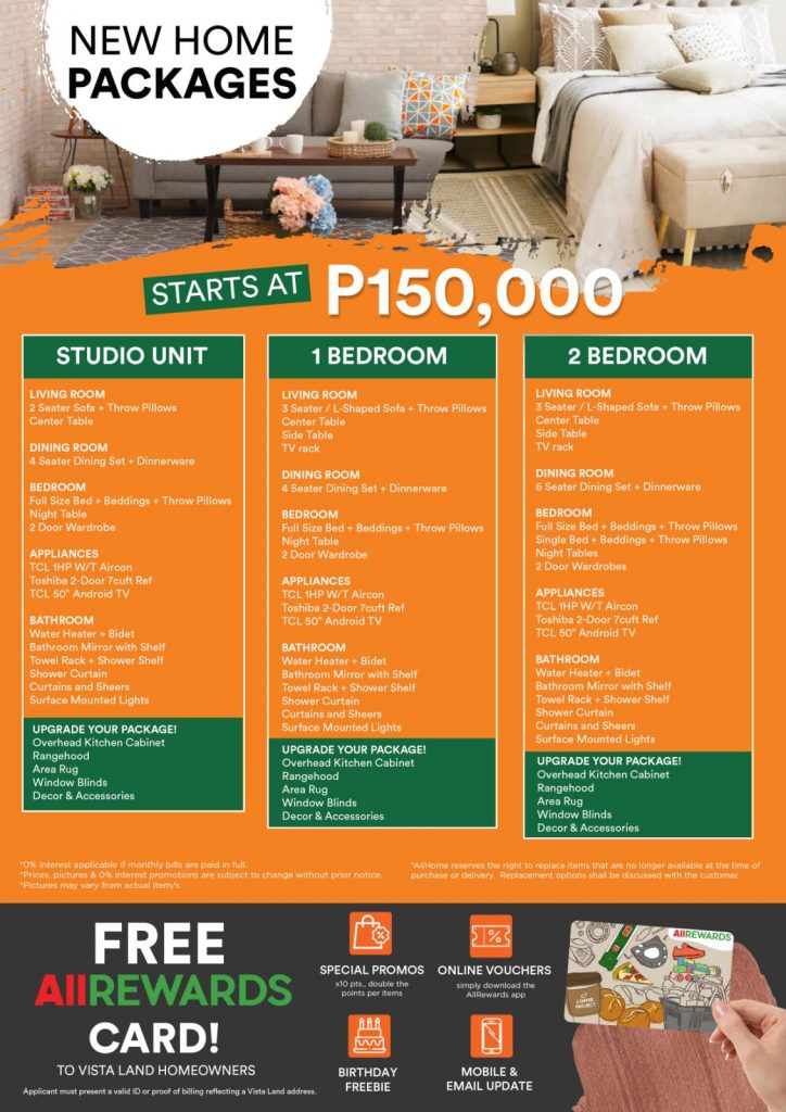 Affordable Condo Philippines - All Home - Furniture Package for Camella Manors
