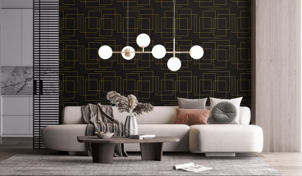 wallpaper for living room - Camella Manors