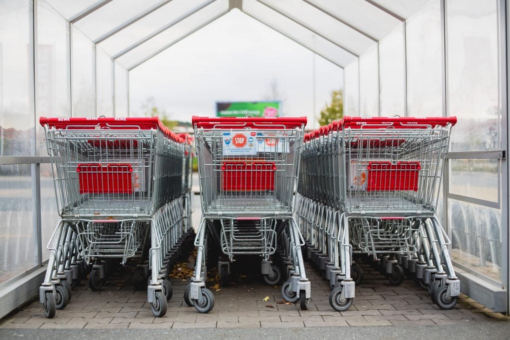 No More Push Carts in Grocery Shopping Apps